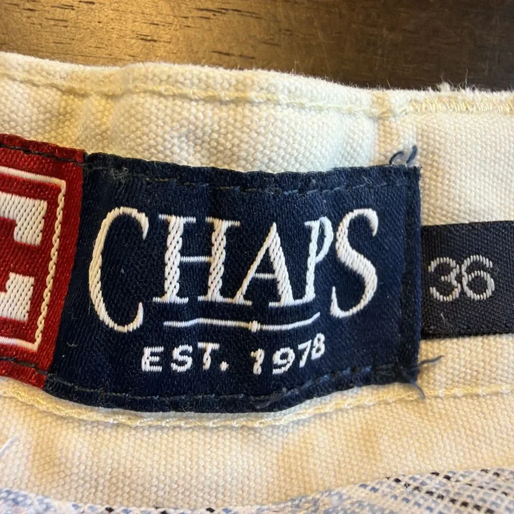 VTG Chaps Ralph Lauren Stone Cargo Shorts W36 Y2K Skater Street Gorpcore Dad
